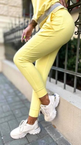 ŻÓŁTE DRESOWE SPODNIE LUISE.jpg