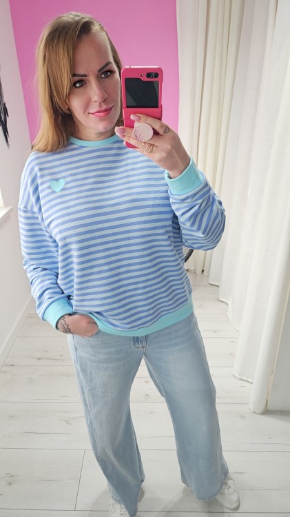 damska bluza paski niebieskie mooij.jpg