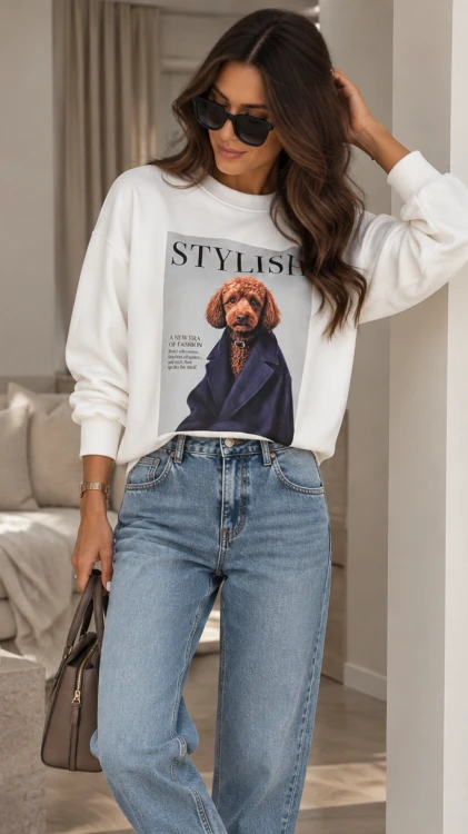 biała bluza damska z aplikacją pudla.png