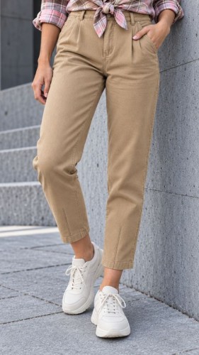damskie karmelowe jeansy.jpg